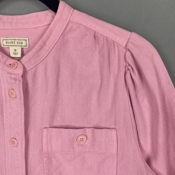 J. Crew Point Sur Button Up Shirt Purple Twill - Picture 4 of 12